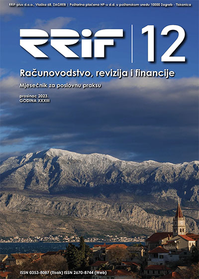 Pretplata na časopis Računovodstvo, revizija i financije broj 12/2023