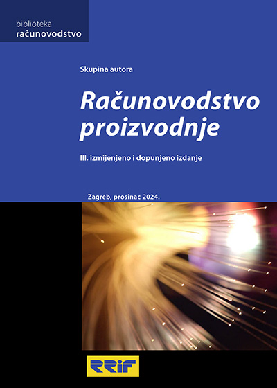 Naslovnica knjige: Računovodstvo proizvodnje